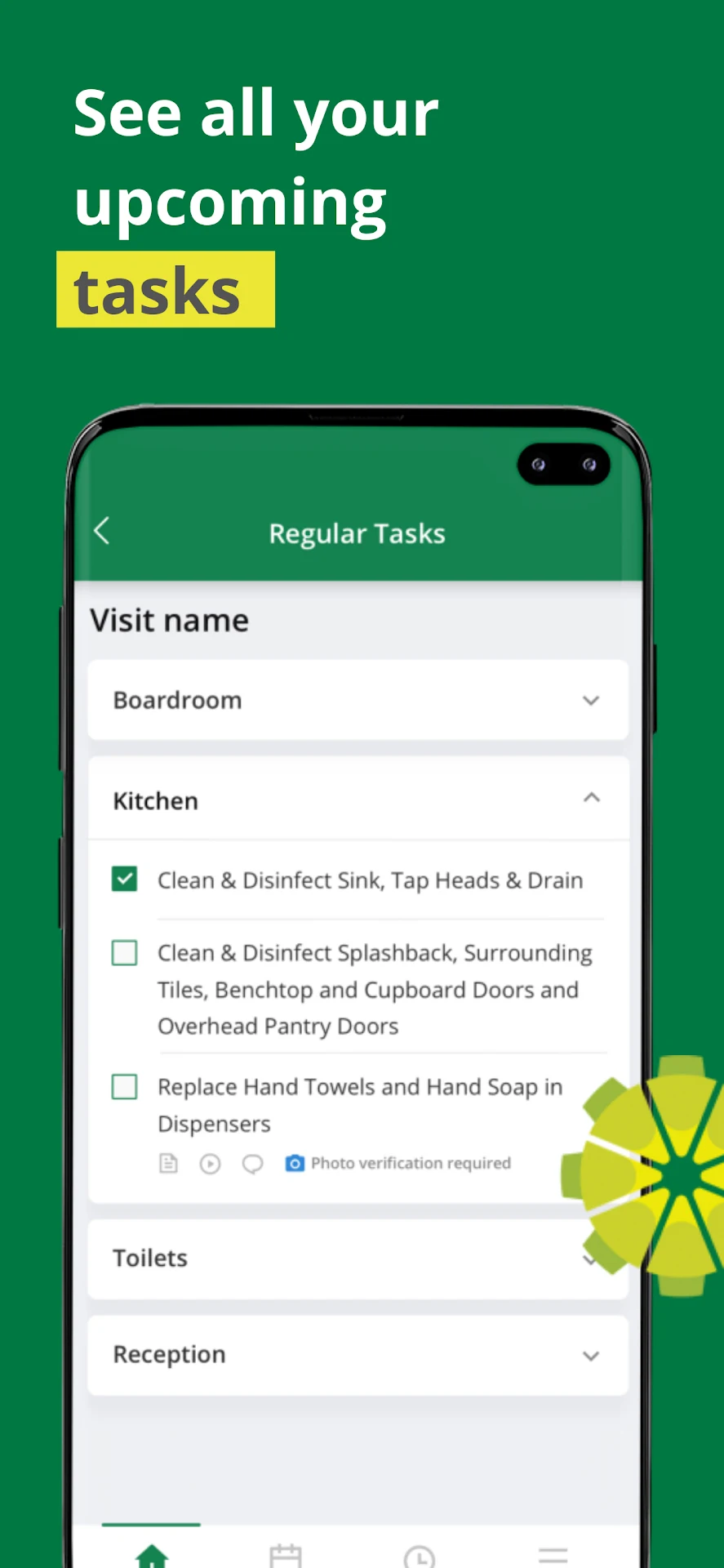 freshOps Team upcoming task checklist