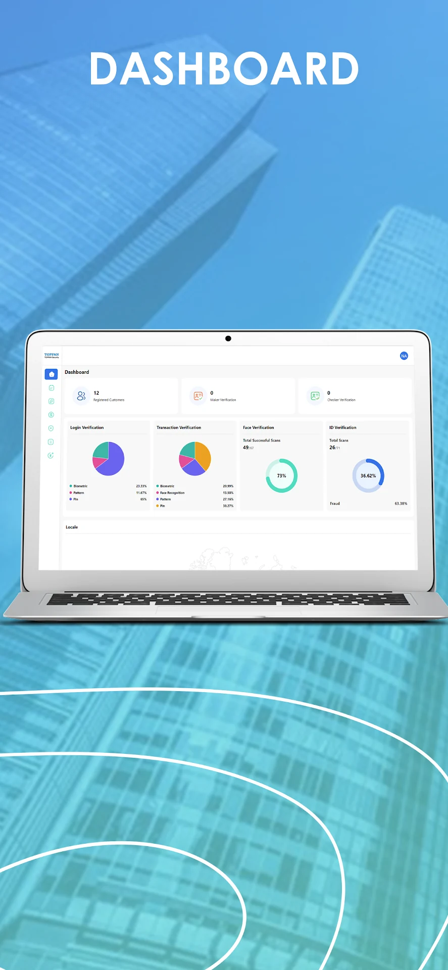 TOPPAN Security official preview of its dashboard